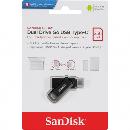 SanDisk 256GB Ultra Dual Drive Go USB Type-C