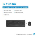 HP 330 Wireless Mouse Keyboard Combo - Black - US ENG