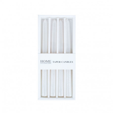 Antique candle CAROL 4pcs 20cm white