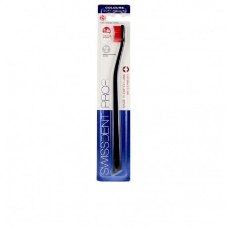 SWISSDENT COLOURS CLASSIC toothbrush #black&red 1 u