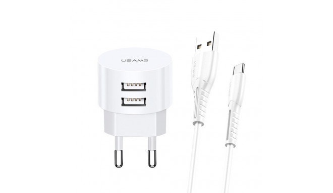 Laadija T20 2xUSB 2,1A microUSB