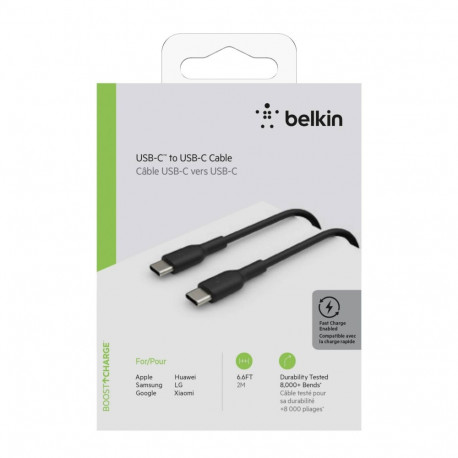 "Belkin USB-C/USB-C Kabel PVC, 2m, schwarz"