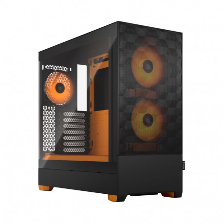 Fractal Design | Pop Air RGB | Side window | Orange Core TG Clear Tint | ATX, mATX, Mini ITX | ATX