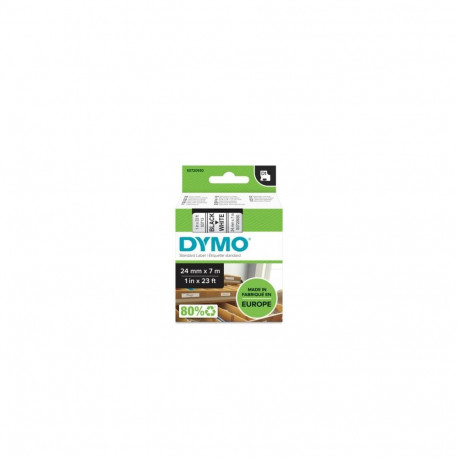 DYMO D1 Standard 53713 (S0720930) Label Tape, 24mm x 7m, Black on White