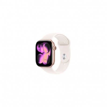 Apple Watch Series 11 (2025) GPS 46mm Rose Gold Alu Case, Light Blush Sport Band M/L EU MEV74