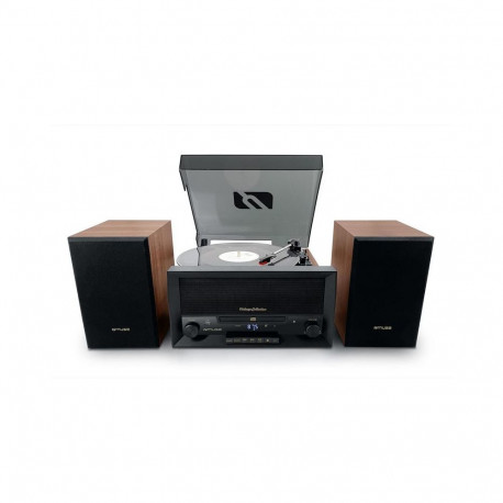 Muusikakeskus Muse, retro, CD/USB,BT, Vinüül, must