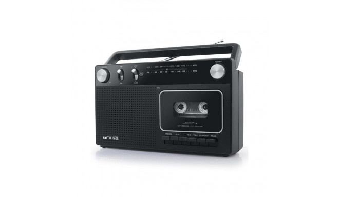 Raadio kassetiga Muse, must