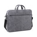 NOTEBOOK BAG LEATHER 15 ,6'' GREY