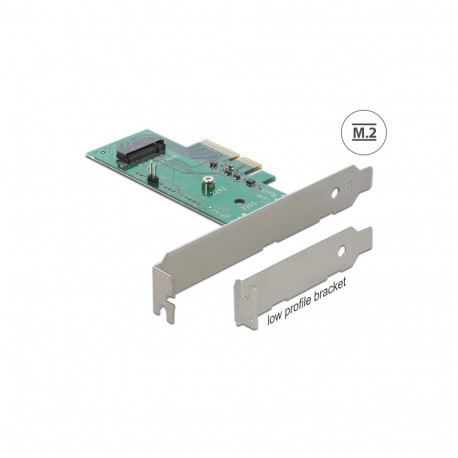 Laienduskaart: PCIe x4 > 1 x internal NVMe M.2 Key M 80mm - Low Profile