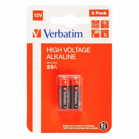 Verbatim Batteries MN21/A23/ 8LR932 / LR23A blister x2 49940