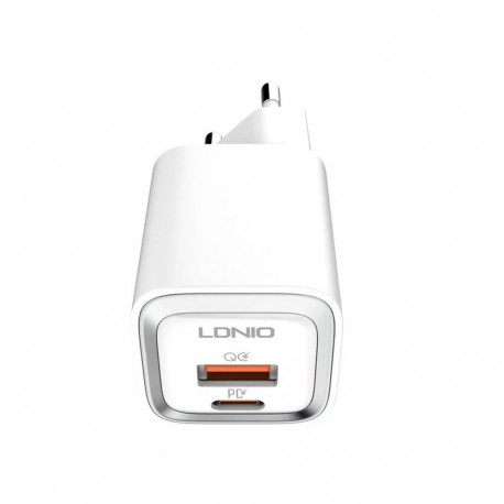 Wall charger LDNIO A2318M USB, USB-C + USB-C - Lightning Cable