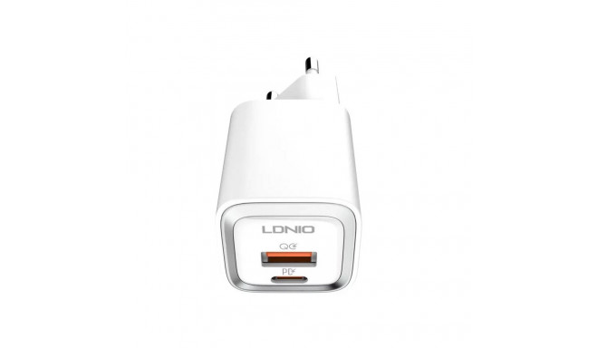 Wall charger LDNIO A2318M USB, USB-C + USB-C - Lightning Cable
