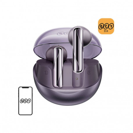 TWS QCY AilyBuds Clear T32 Headphones (purple)
