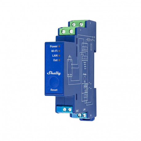 Shelly Pro Dimmer 0/1-10V PM Lighting Controller, WiFi/Bluetooth