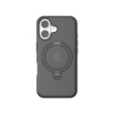 Torras Ostand Spin Case for iPhone 16 Plus (Black)