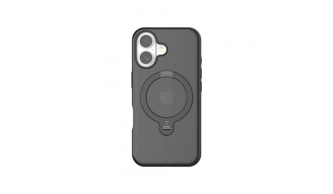 Torras Ostand Spin Case for iPhone 16 Plus (Black)