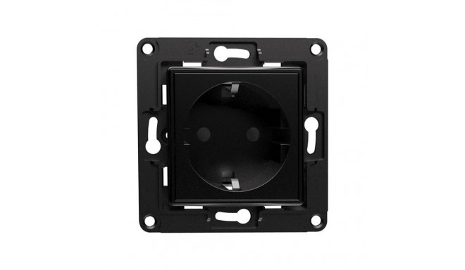 Shelly wall socket (black)