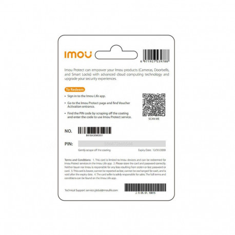 IMOU Protect Plus Gift Card (Annual Plan)