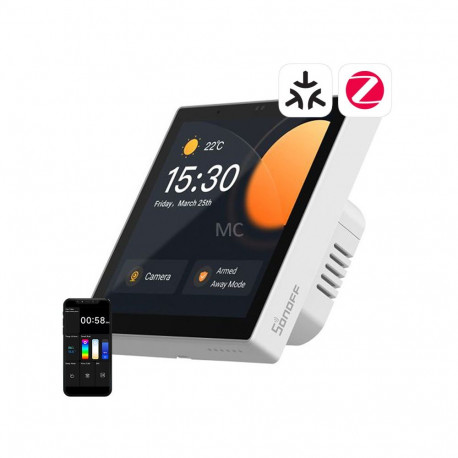 Smart Control Panel Matter WiFi/Bluetooth/ZigBee Sonoff NSPanel Pro (white)