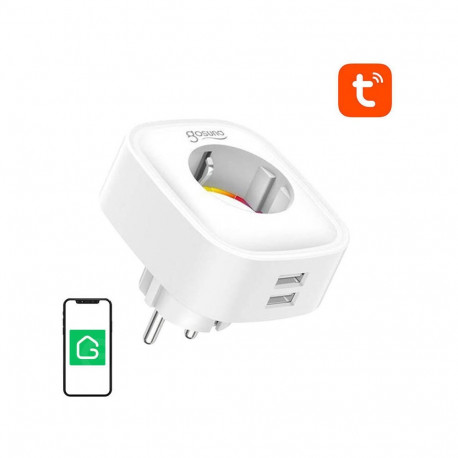 Smart plug WiFi Gosund SP112 2xUSB, 16A, Tuya