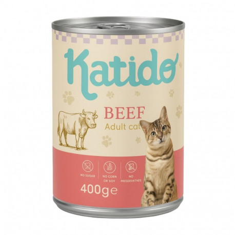 KATIDO veiseliha märg kassitoit 400g