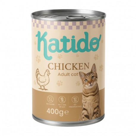 KATIDO märg kassitoit kanaga 400g