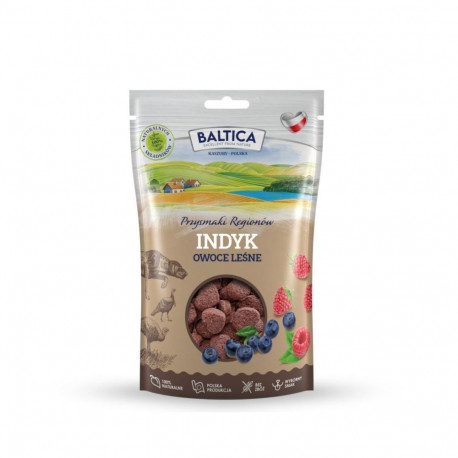 BALTICA Przysmaki regionów Turkey with forest fruits - dog treat - 100g