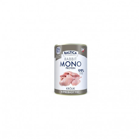 BALTICA Nutraceutic monoproteiin küülik prebiootikumidega märg koeratoit 400g