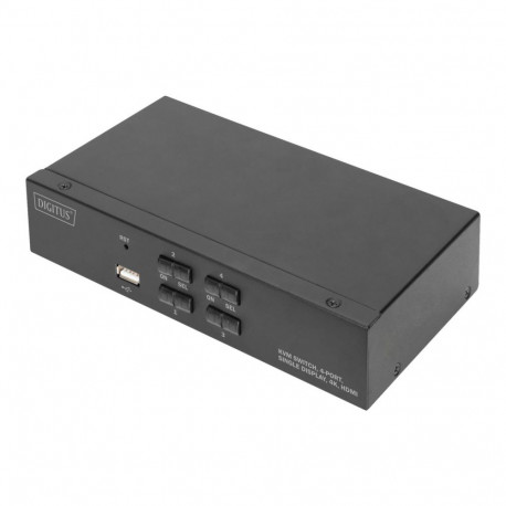 Digitus KVM Switch, 4 Port, Single Display, 4K, HDMI | DS-12880
