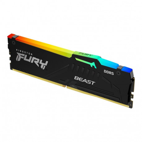 Kingston FURY Beast must RGB EXPO | 16 GB | DDR5 | 6000 MHz | PC/server | registreeritud ei | ECC ei