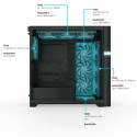 Valkyrie VK02 Lite, tower case (black, tempered glass)