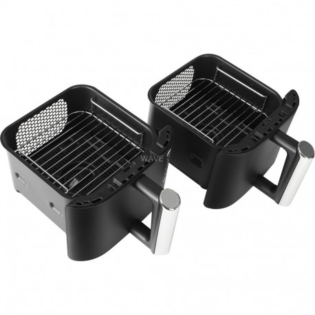 Ninja Double Stack 2-level hot air fryer SL300EU (black, 2,470 watts, 2 baskets each 3.8 liters)