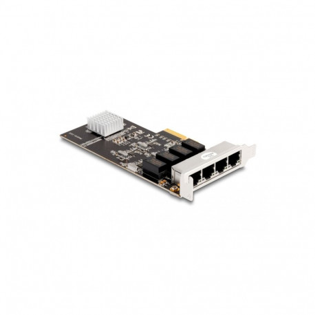 DeLOCK PCIe x4 to 4 x RJ45 Gbit, LAN adapter (Realtek RTL8111H)