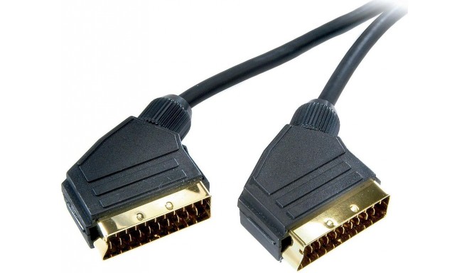 Vivanco cable Promostick SCART - SCART 1.2m Gold (22189)