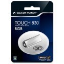 Silicon Power 8GB Touch 830 hõbedane
