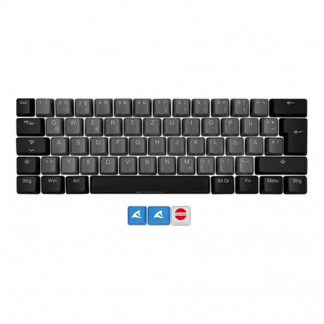 Sharkoon SKILLER SAC20 S4, keycap (black, 61 pieces, ISO layout (DE), for SKILLER SGK50 S4)