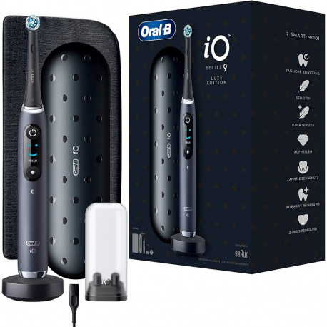 Oral-B iO Series 9 Luxe Edition, Elektrische Zahnbürste (schwarz, Black Onyx)