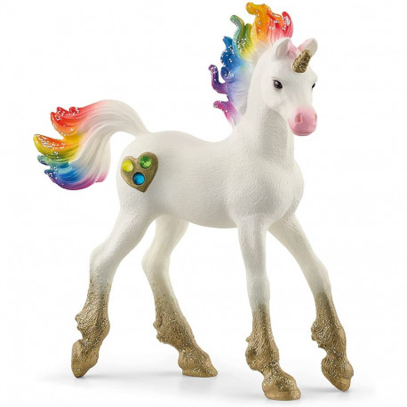 Schleich Bayala rainbow unicorn foal, toy figure