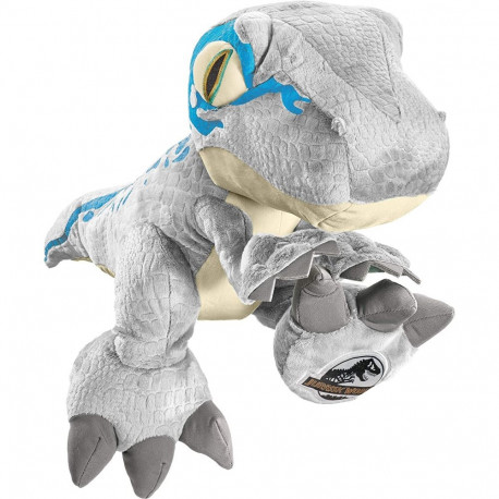 Schmidt Spiele Jurassic World, Blue, cuddly toy (grey/blue, 48 cm)