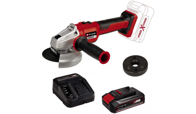 Professional Akku-Winkelschleifer AXXIO 18/115 Q, 18Volt (rot/schwarz, ohne Akku und Ladegerät)