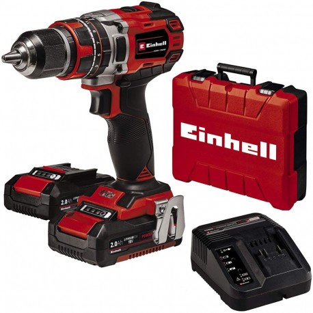 Professionaalne aku lööktrell-kruvikeeraja TP-CD 18/50 Li-i BL 18Volt 2x Li-Ionen Akku 2,0Ah, punane