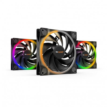 Light Wings PWM 140 mm high-speed Triple Pack (schwarz, 3er Pack, inkl. ARGB-Hub, 140 mm)