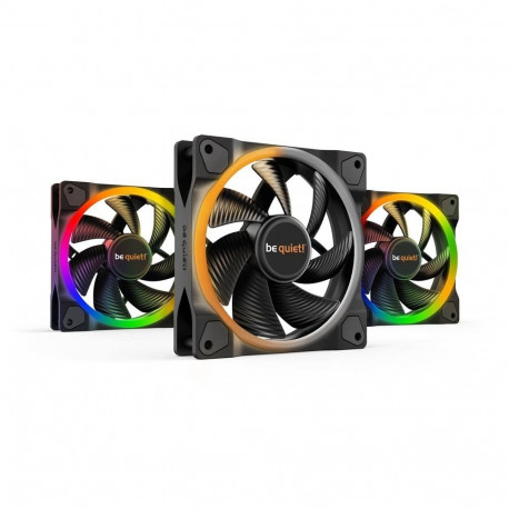 Light Wings PWM 120 mm Triple Pack (schwarz, 3er Pack, inkl. ARGB-Hub, 120 mm)