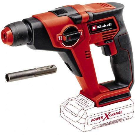 Power X-Change löökvasar TE-HD 18/12 Li 18Volt ilma akuta ja laadijata, punane/must