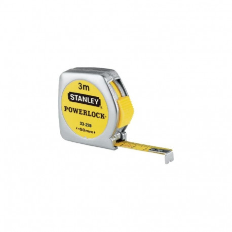 mõõdulint Powerlock 5m 19mm plastikukorpusega, kollane/kroomitud