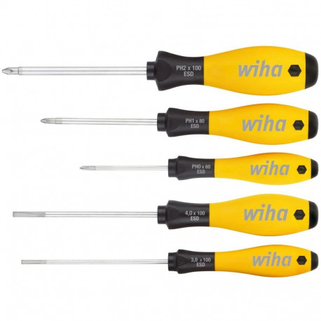Wiha screwdriver set SoftFinish ESD - 27252