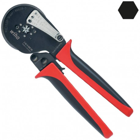 Crimp-Zange automatisch (schwarz/rot, bis 16mm²)