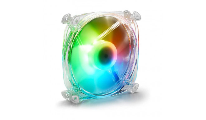 SHARK ventilaator Disc RGB 120mm, läbipaistev