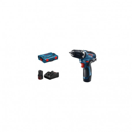 Akku-Bohrschrauber GSR 12V-35 Professional, 12Volt (blau/schwarz, 2x Li-Ionen Akku 3,0Ah, in L-BOXX)