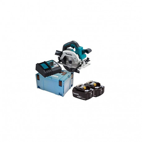 akuga käsiketassaag DHS661RTJU 18Volt 2x Li-Ionen Akku 5,0Ah koos traadita adapteriga, sinine/must